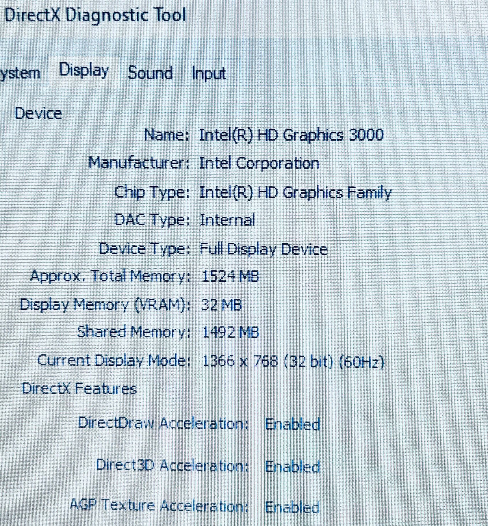 Directx Intel Hd Graphics 3000 Windows 10 Issues Install Directx