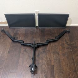 2 4K UHD Monitors & Arm Stand