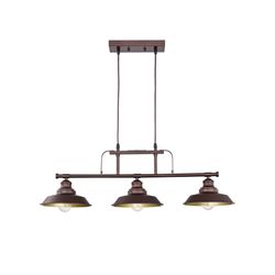 New ACLand Kitchen Island Pendant Light 3-Light Industrial Ceiling Lighting Fixture Hanging with Metal Shades for Dining Room Pool Table Farmhouse Bar