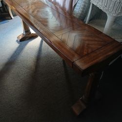 Solid Wood HEAVY DUTY Entry Or Sofa Table! Must Go!