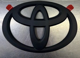 2025 4Runner / Tacoma Front Toyota Logo Badge Overlay: Matte Black - Toyota (PT(contact info removed)5-02)
