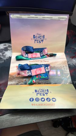 Baja Beach Fest Tickets (2x) SUNDAY ONLY