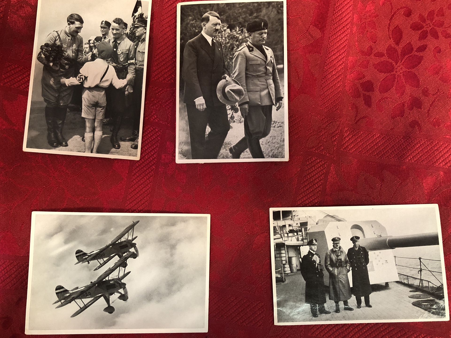 Vintage 1934 Adolf Hitler Lot Of Cigarette Cards