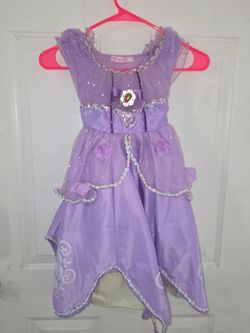 Girls Purple Princess Dress Costume 7/8