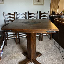 Square Bistro Dinning Table W/ Chairs