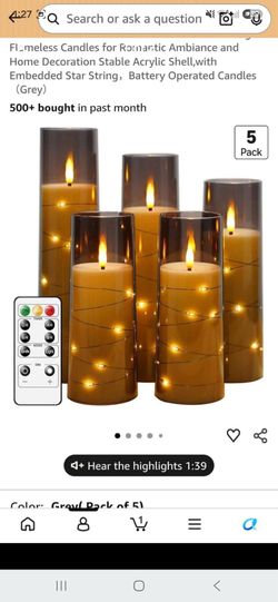 Battery operated candles