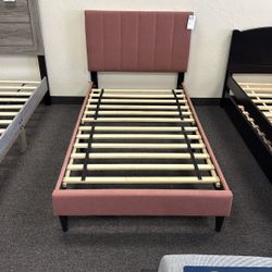 Twin Platform Bed Frame (3 Color Choices) 