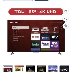 TCL 65” Class S4 4K UHD HDR LED Smart Roku TV (Limited Edition) - 65S41BR