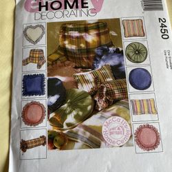 McCall’s Home Decorating Pattern  . New