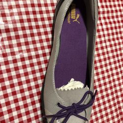 Puma Women 8.5 Black, Grey And Purple Ballet Flat