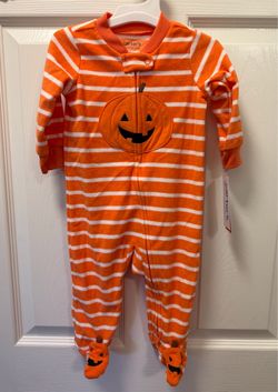 New! Just One You By Carter's Pumpkin Footie *6 Months