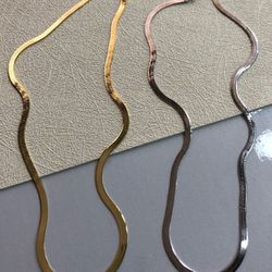 New Sterling Silver Flat Snake Necklace $25 Each