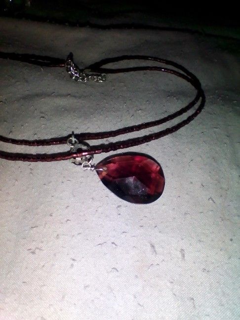 Purple Jewel PENDANT NECKLACE 