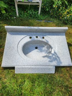 New 36 Inch Solid Surface Sink And Counter Top