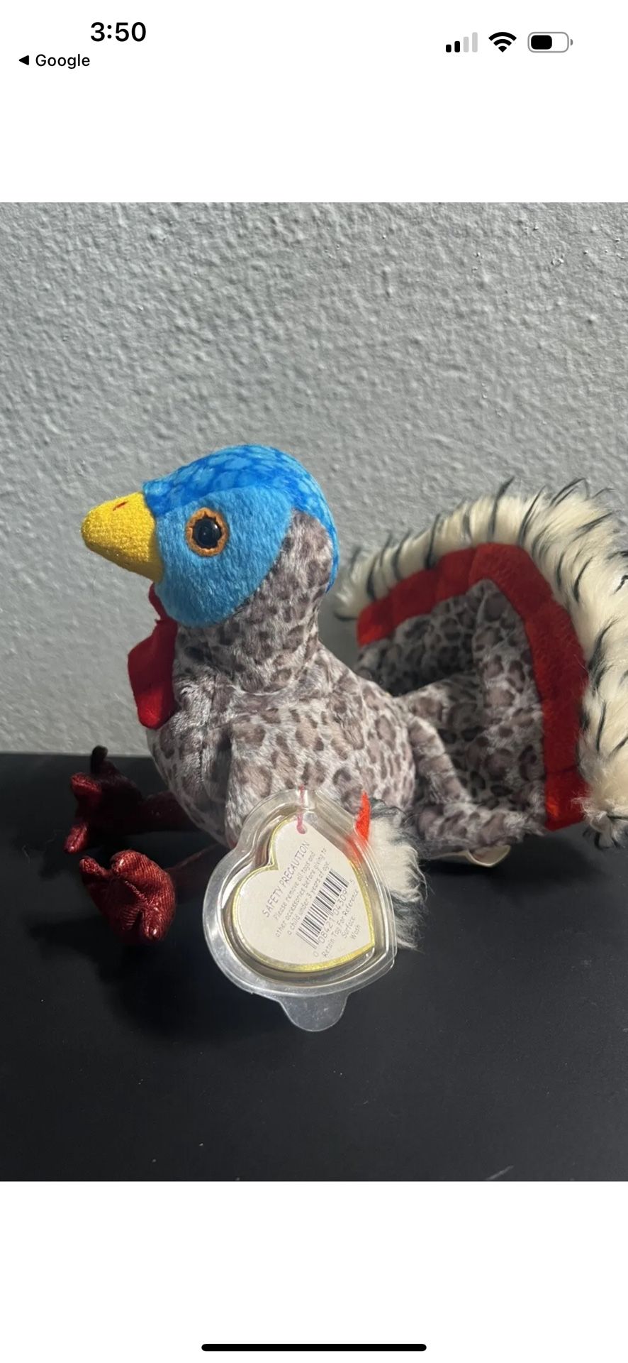 ty Discontinued Vintage Lerky The Turkey 2000