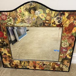 Vintage Inspired Collage Mirror