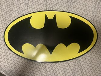 Large Wooden Batman Logo Wall Art – $25