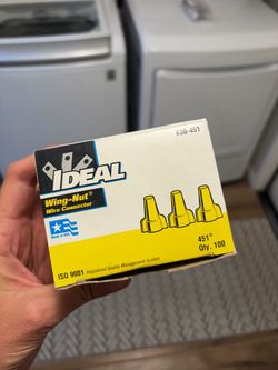 Yellow electrical wing nuts
