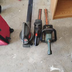 Hedge trimmers & blower all electric 