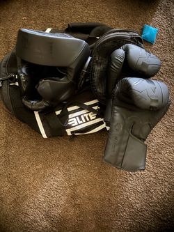 RDX Boxing Gloves and Headgear Set with Bag