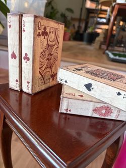 Playing Card Decorative Book Box Set