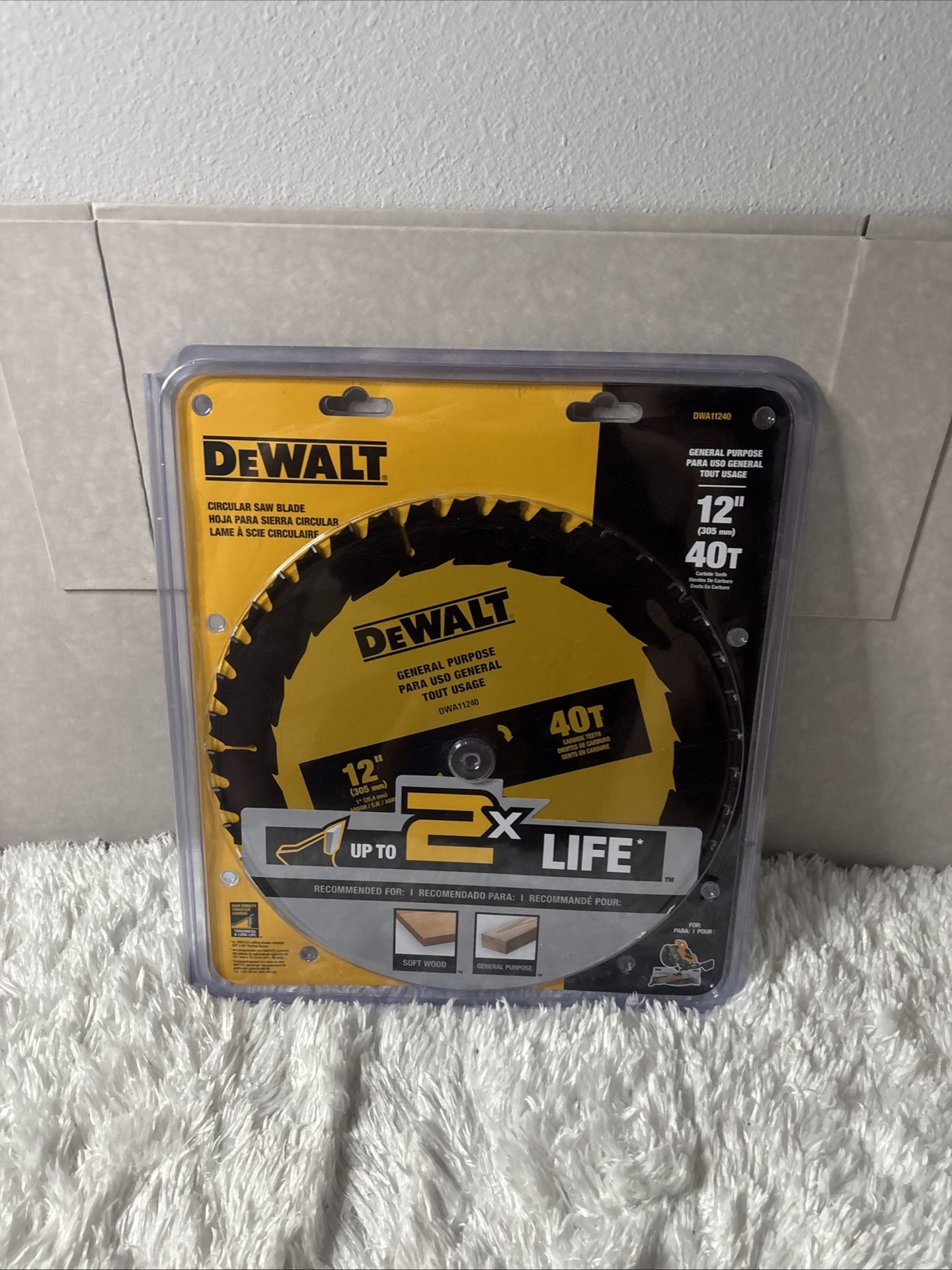 DEWALT Large Diameter Saw Blades 12-in 40 -Tooth Rough Finish Tungsten