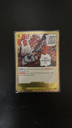Bandai One Piece Card Game Charlotte Linlin OP17-115 Rare Foil Alt Art Event EN