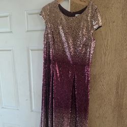 Plus Size Long Sequence Dress
