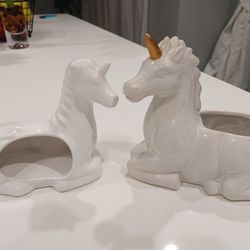 Unicorn 🦄 Pot And Holder.  Set Of 2  $20 Thumbnail