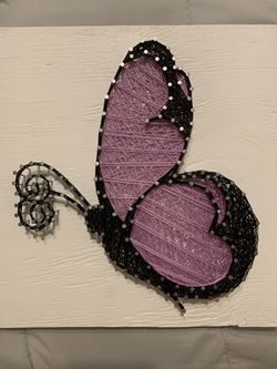 Jenni Rivera Butterfly String Art Decor