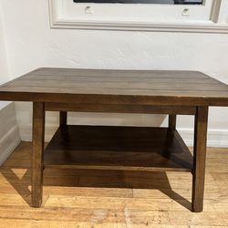 Pottery Barn solid wood coffee table