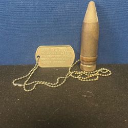 20mm Auto cannon Projectile Dog Tag
