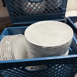 100 White Dinner Plates Wedding 