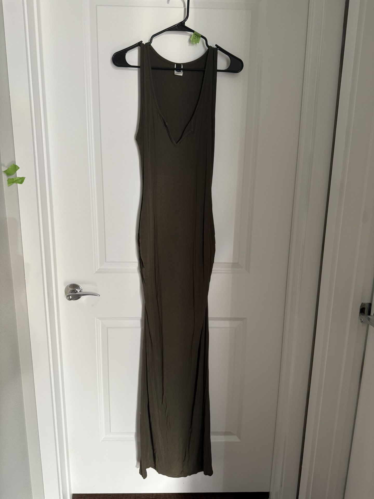 Dress, Long, Green, Large