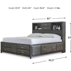 Beautiful Bed With Drawers And Night Tables.  Was $1,200!