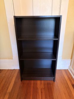 Black Bookcase / Bookshelf – 44.5" Tall