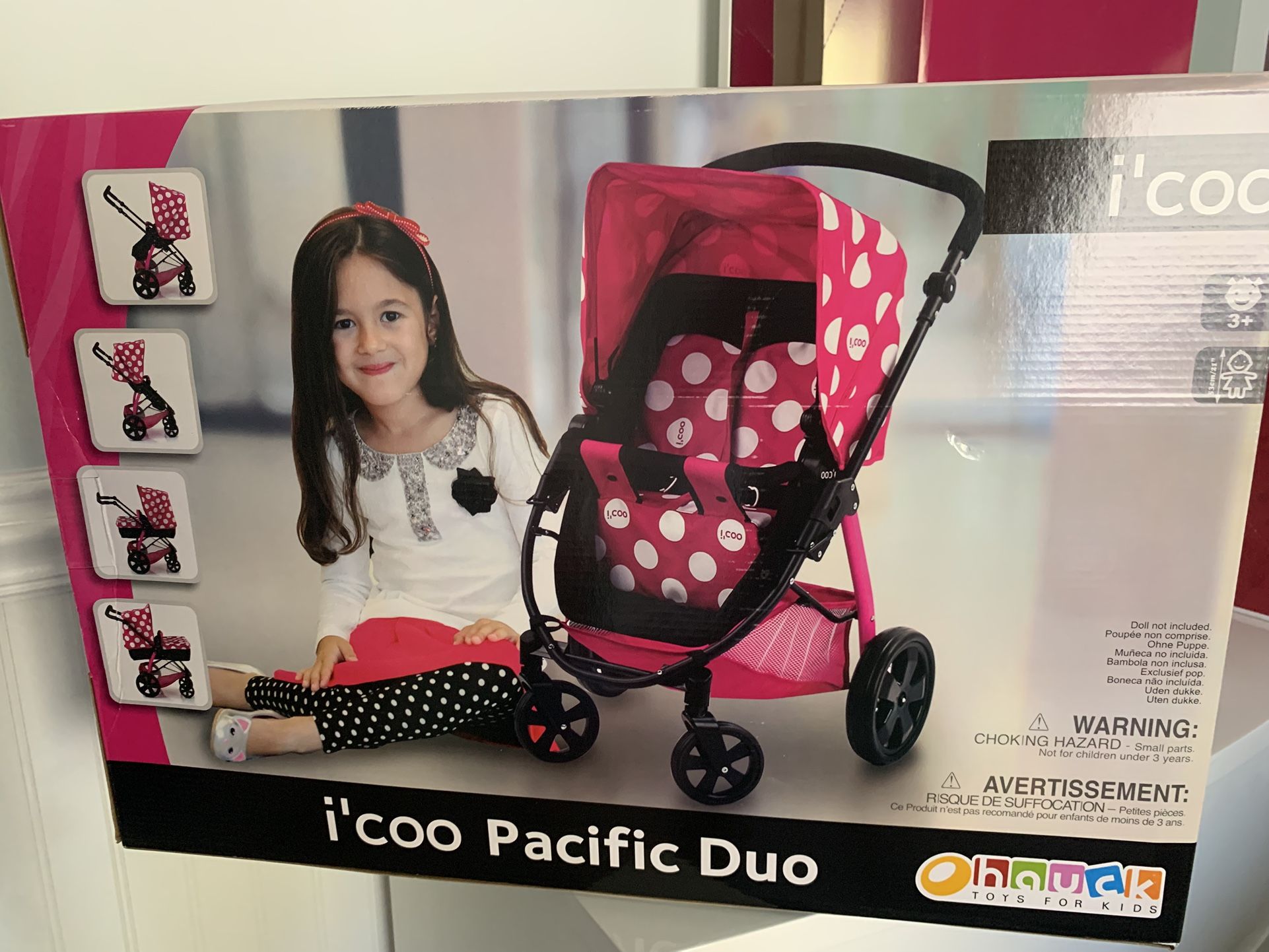 Coche Doble Para Muñecas