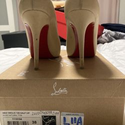 Size 8 Christian Louboutin Heels With Box