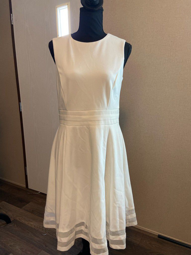 Calvin Klein Off White Dress
