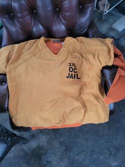 Authentic orange county jail smock & sweatshirt
