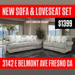 New Sofa & Loveseat Set Nuevos Sillones 