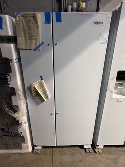 Brand new Whirlpool 22 cu. Ft. Side by Side Refrigerator in White