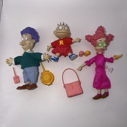 Nickelodeon Rugrats Pickles Family Dolls 1998 Mattel No. 69256 Arcotoys Complete