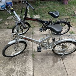 2 Foldable Bicycles 