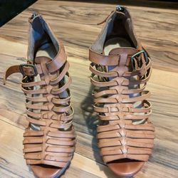  Leather Women's Wedge Shoe
