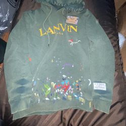 Gallery Dept X Lanvin Green Cotton Hoodie 