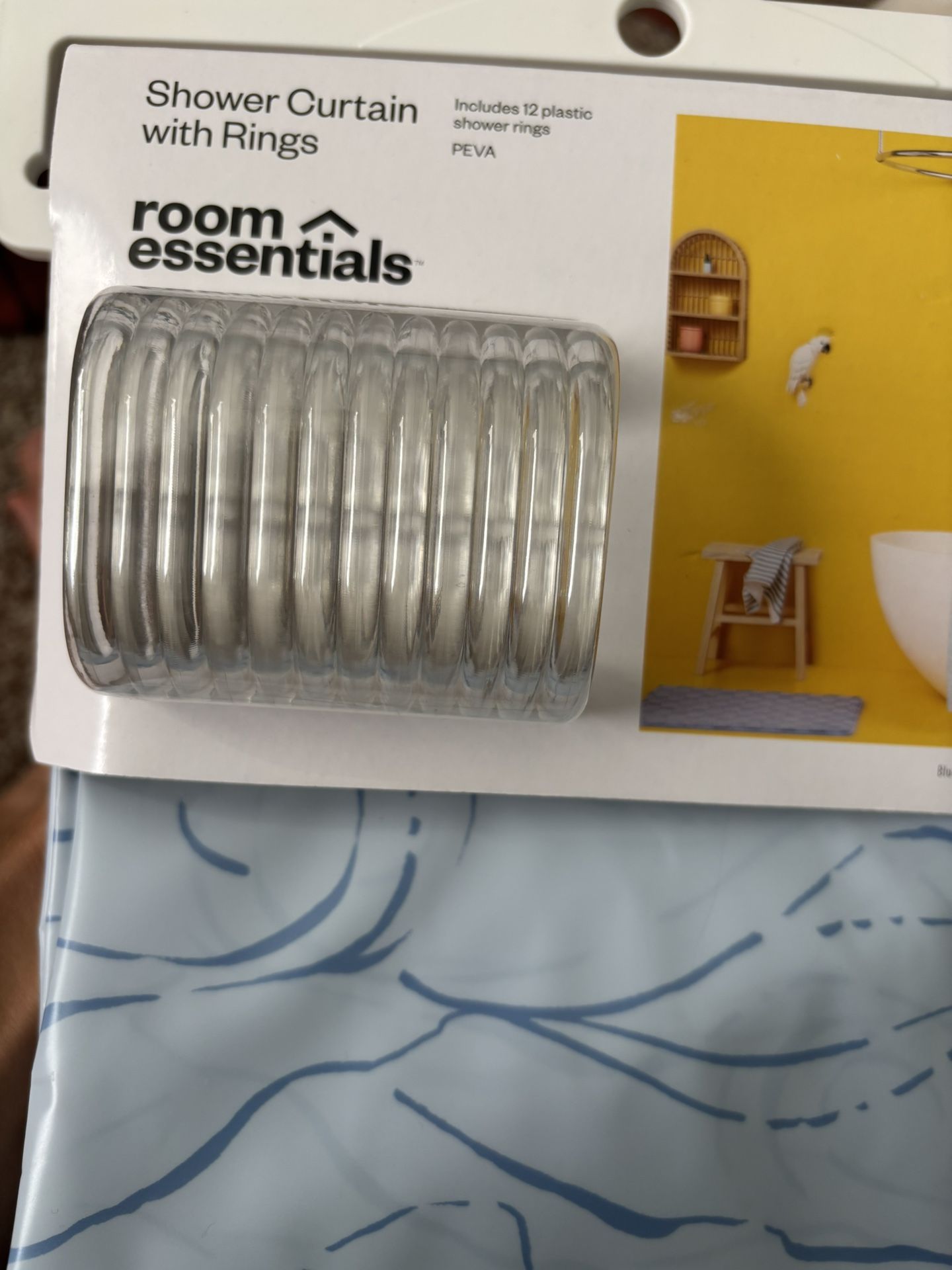 Shower Curtain Rings (curtain not included)