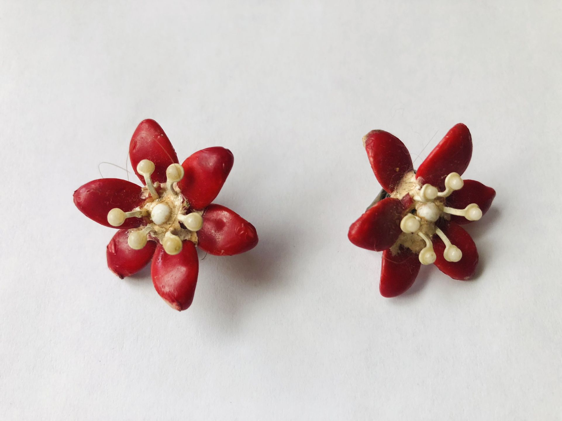 Antique Pair Of Handmade Earrings Excellent Condition