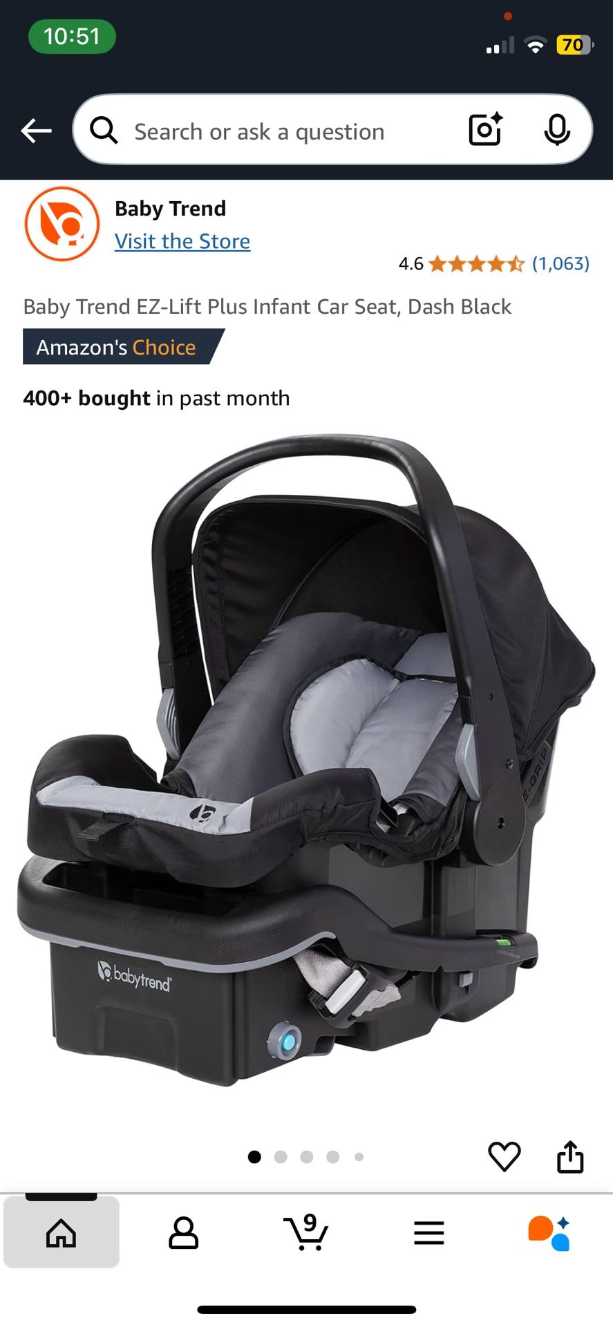 Baby Trend Car seat