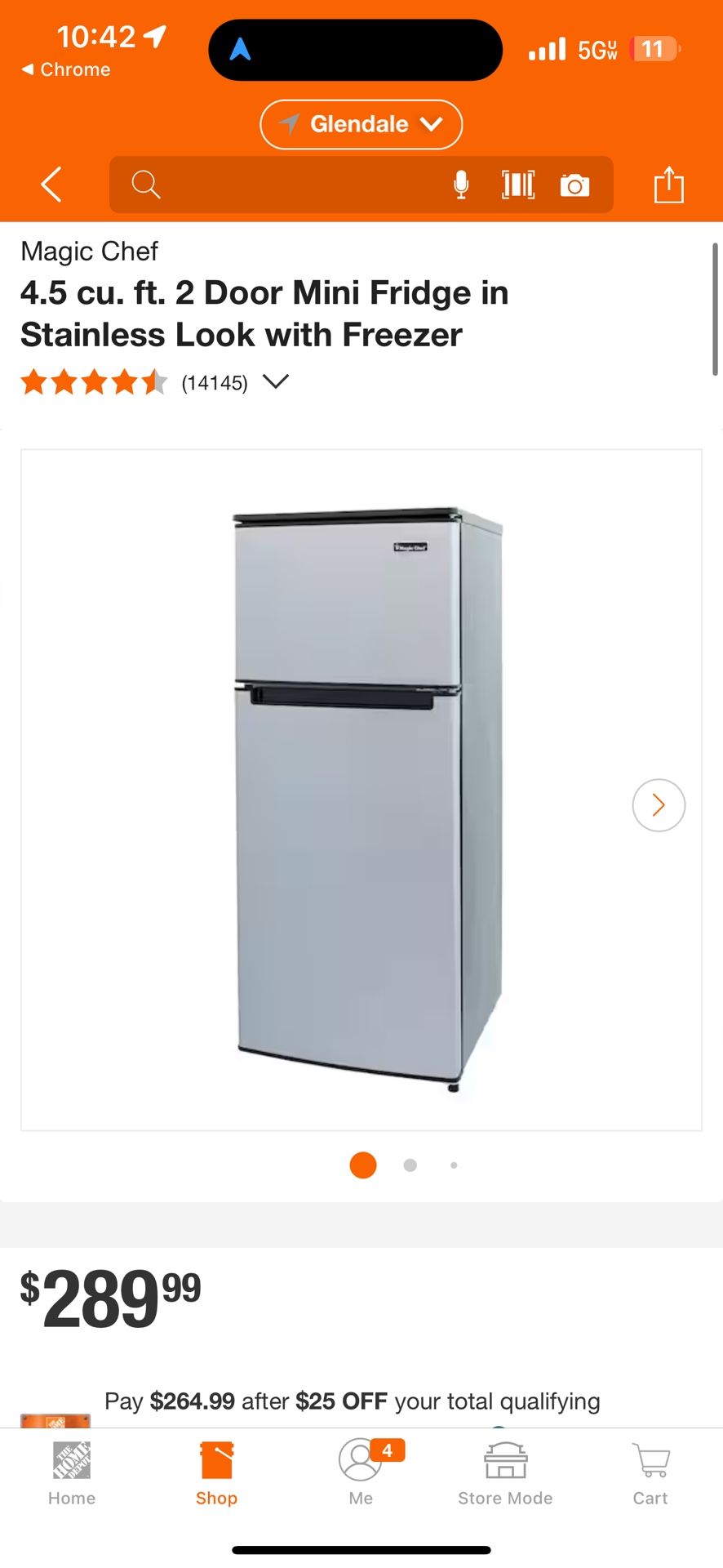 Magic Chef 2-Door Mini-Refrigerator